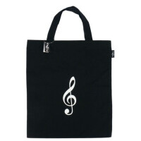 Tragetasche Violinschlüssel schwarz 40 x 37 cm