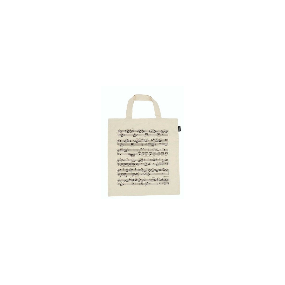 Tragetasche Notenzeilen natur 40 x 37 cm