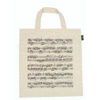 Tragetasche Notenzeilen natur 40 x 37 cm