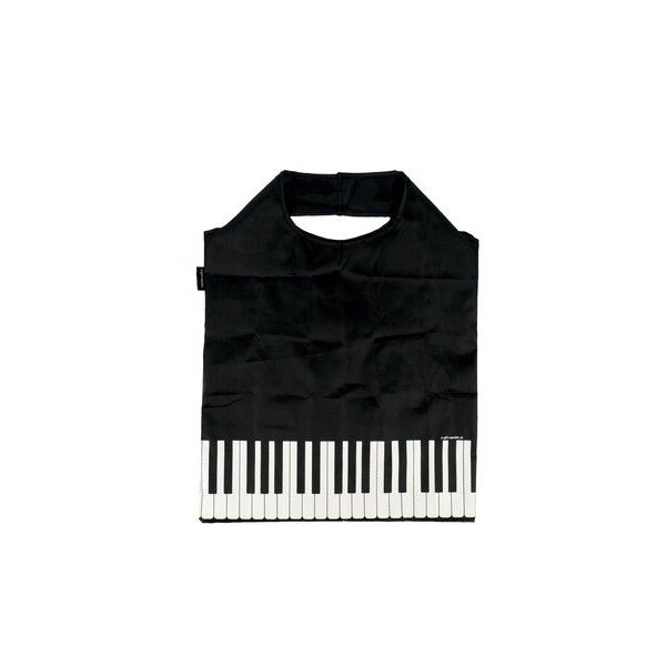 Einkaufstasche faltbar Tastatur schwarz 48 x 37 cm