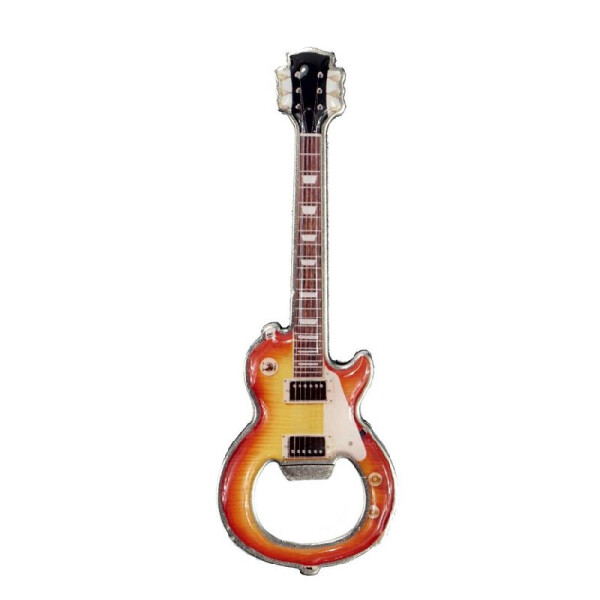 Flaschenöffner elektrische Gitarre magnetisch 12 cm Metall