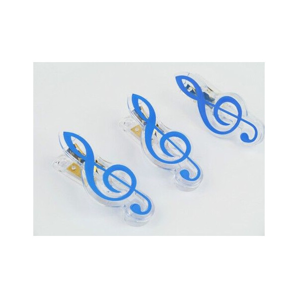 Klammer Violinschlüssel blau 7cm