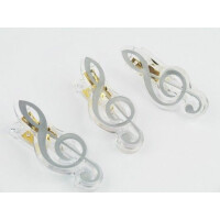 Klammer Violinschlüssel silber 7cm