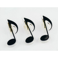 Klammer Achtelnote schwarz 7cm