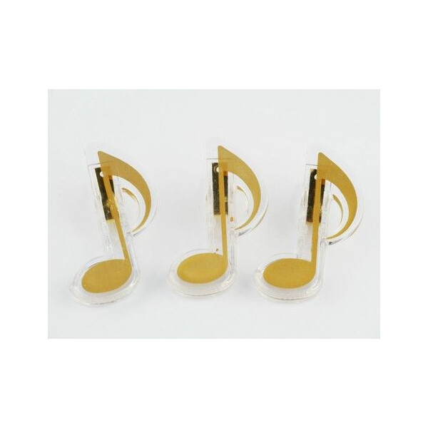 Klammer Achtelnote golden 7cm