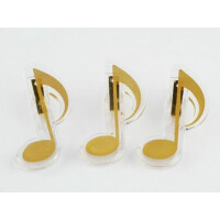 Klammer Achtelnote golden 7cm