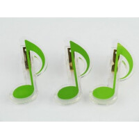 Klammer Achtelnote grün 7cm