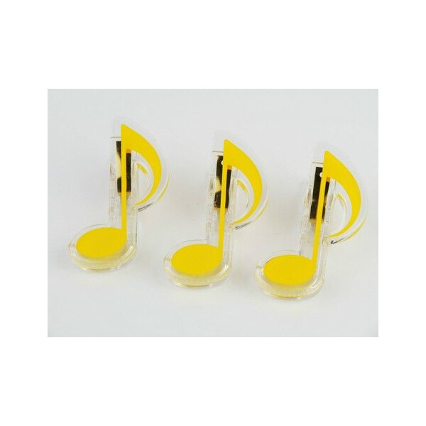 Klammer Achtelnote gelb 7cm
