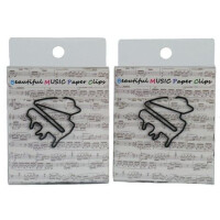 Büroklammer Flügel schwarz 3,5 cm (Set mit 15 Stück)