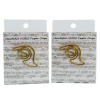 Büroklammer Horn golden 3 cm (Set mit 15 Stück)