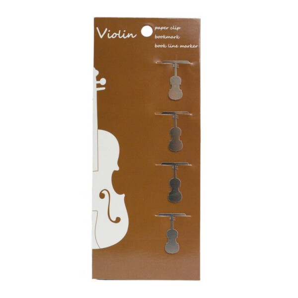 Klammer Violine Edelstahl 15 x 23 mm (Set mit 4 Stück)