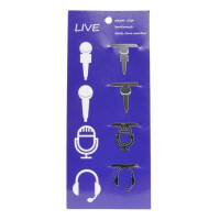 Klammer Mikrofone Edelstahl 20 x 25 mm (Set mit 4 Stück)