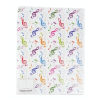 Mappe Violinschlüssel bunt Din A4 mit 20 Prospekthüllen