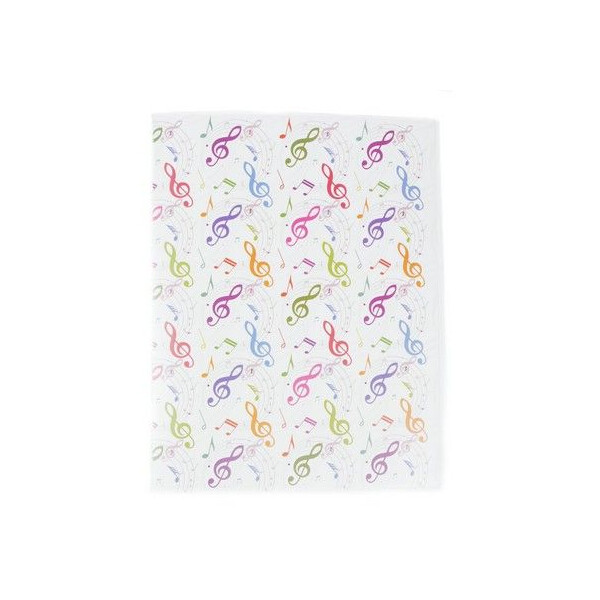 Ringmappe Violinschlüssel bunt Din A4 2-Ring-Mechanik