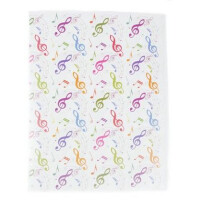 Ringmappe Violinschlüssel bunt Din A4 2-Ring-Mechanik