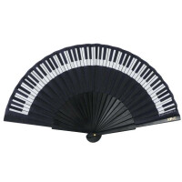Fächer Tastatur schwarz Holz 23 cm