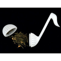 Teesieb Achtelnote weiß Silikon 14 cm