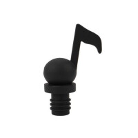 Weinflaschenverschluss Achtelnote schwarz Silikon 8.5 cm