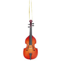 Kontrabass 13 cm Holz mit Schlaufe zum Aufh&a