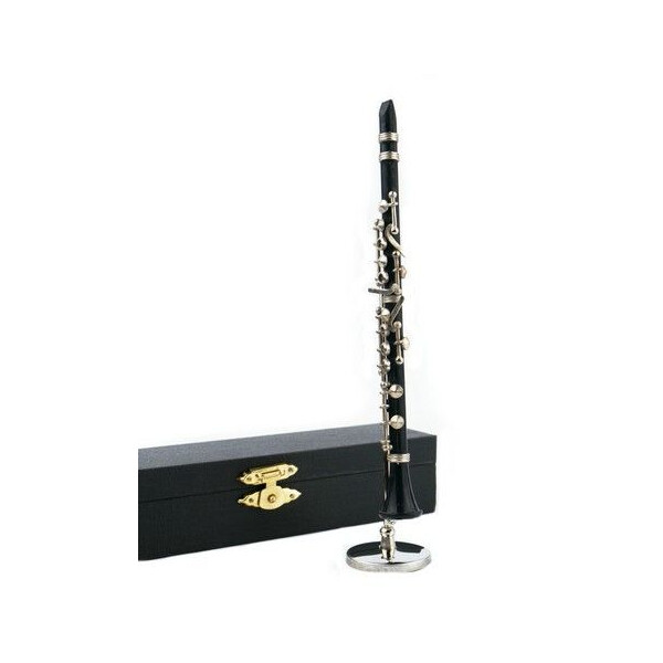 Klarinette Holz mit Ständer und Geschenkbox 16cm