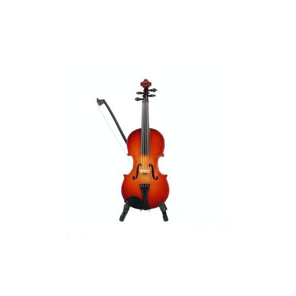 Violine 14 cm mit Bogen, Standfuß und Geschenkbox