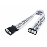 Koffergurt Notenzeilen weiß 180 x 5 cm