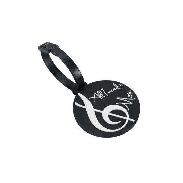 Kofferanhänger All I need is Music Gummi 6,5 cm