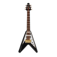 Magnet Elektrische Gitarre (V) schwarz 10 cm