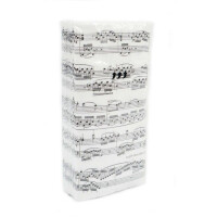 Taschentücher Notenzeilen 21 x 21 cm 10 Stück 3-lagig