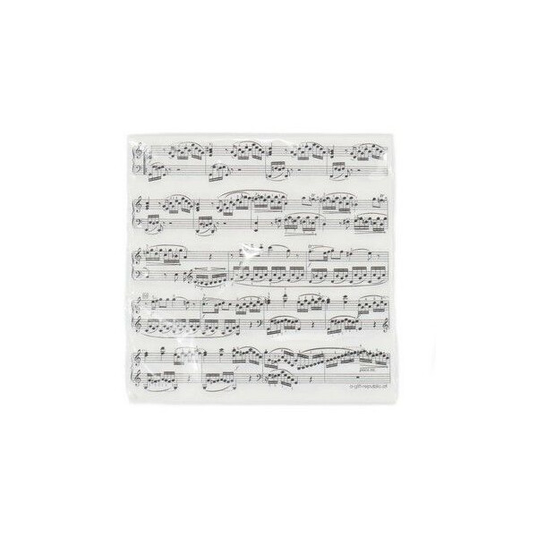 Servietten Notenzeilen 33 x 33 cm 20 Stück 3-lagig