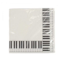 Servietten Tastatur 33 x 33 cm 20 Stück 3-lagig