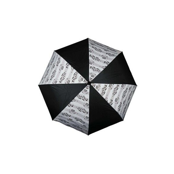 Taschenschirm Notenzeilen schwarz/weiß (100 cm)