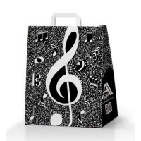 Papiertasche Music Shopper 24 x 8 x 30 cm