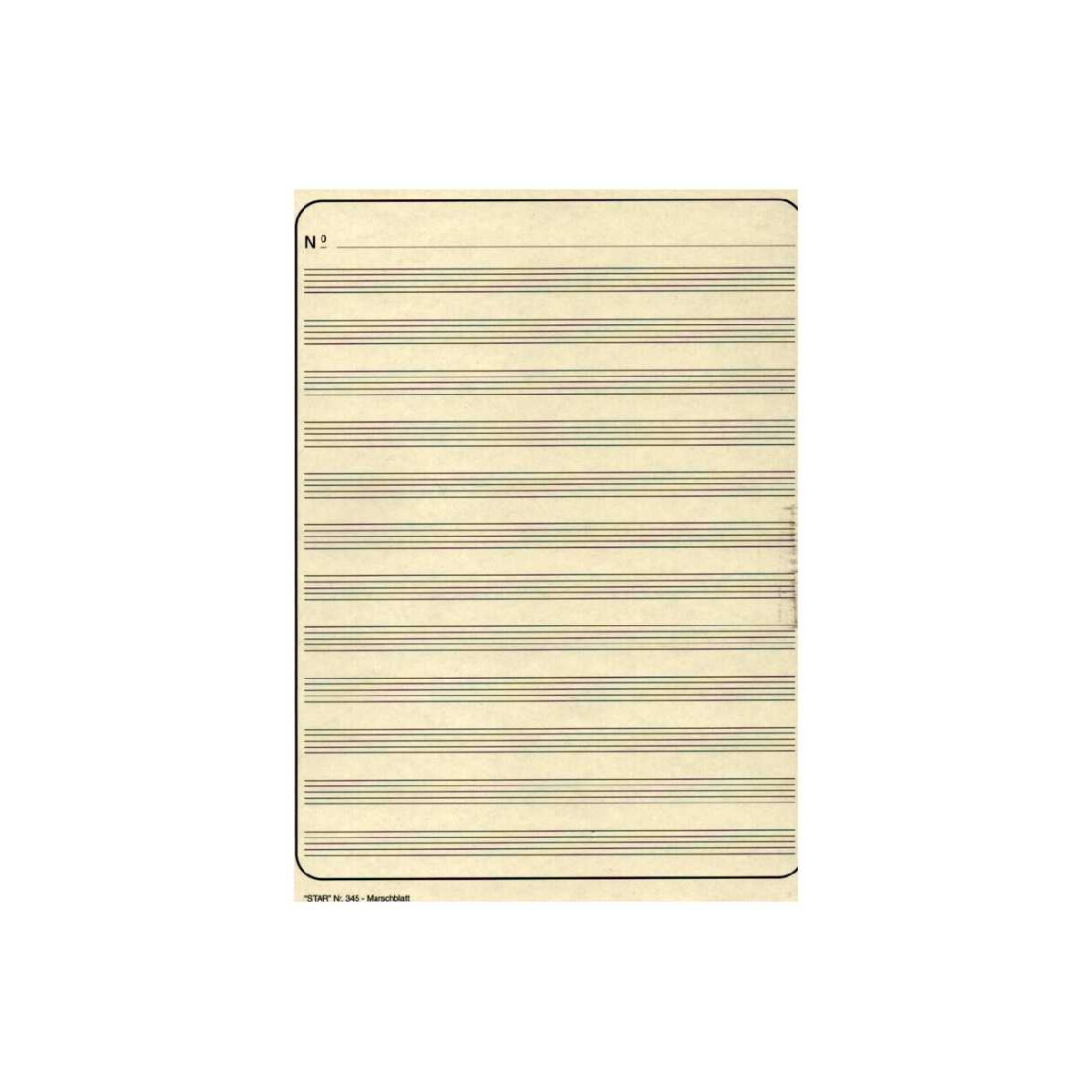 Marschnotenblatt 12 Systeme für STAR145