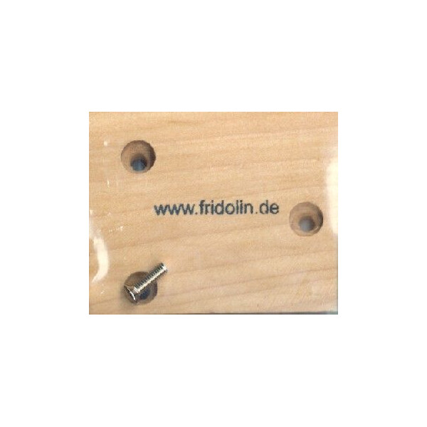 Resonanzbrett für Spieluhr 5,6x4,4 cm, natur mit Schrauben