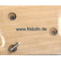 Resonanzbrett für Spieluhr 5,6x4,4 cm, natur mit Schrauben