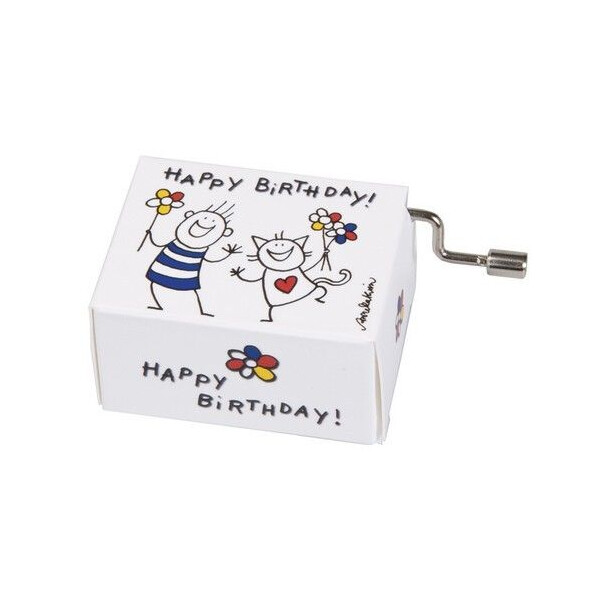 Spieluhr Happy Birthday Boy and Cat