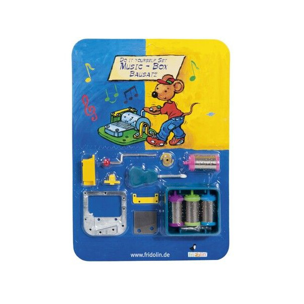 Spieluhr Bausatz mit 4 Melodienwalzen und Anleitung