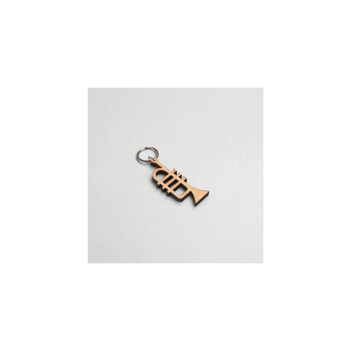 Schlüsselanhänger Trompete Ahorn