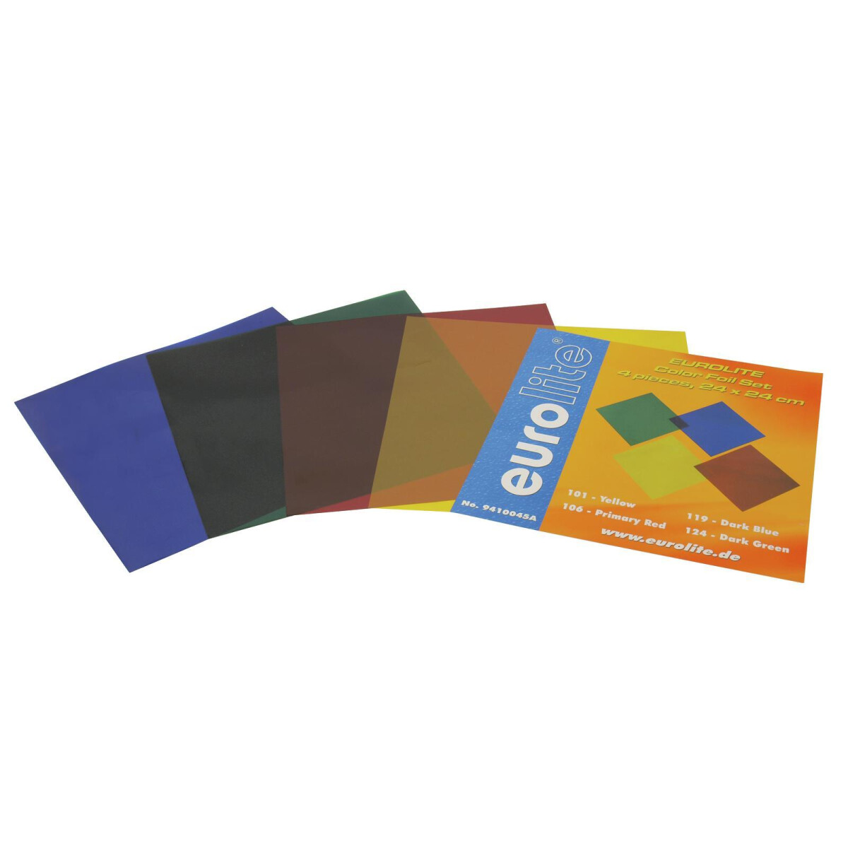 Eurolite color film set 24x24cm PAR-64 four colors