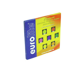 Eurolite Dichro-Filter rot, Rahmen silber PAR-56