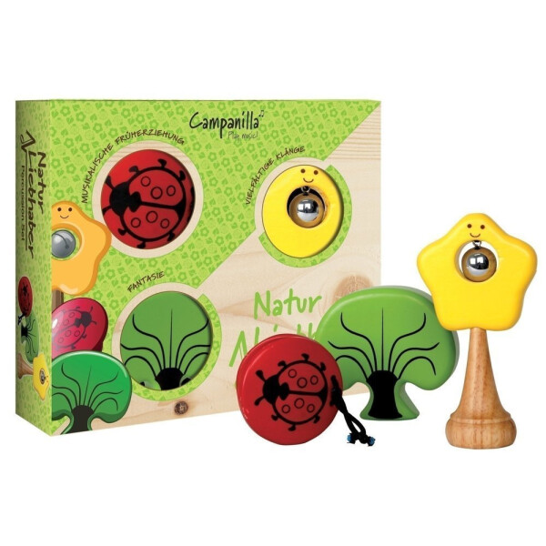 Campanilla Percussion Set Gartenfreunde 3-teilig Naturliebhaber