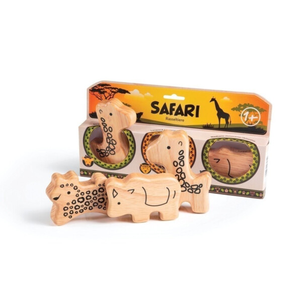 Campanilla Percussion Set Rasseltiere 3-teilig Safari Set