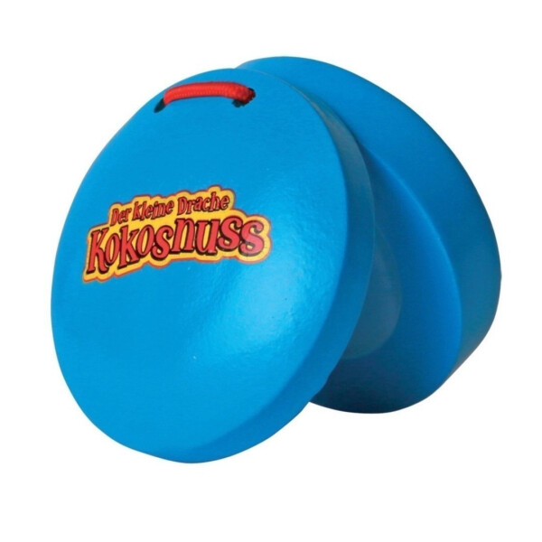 Der kleine Drache Kokosnuss Percussion Kastagnetten Paar Blau