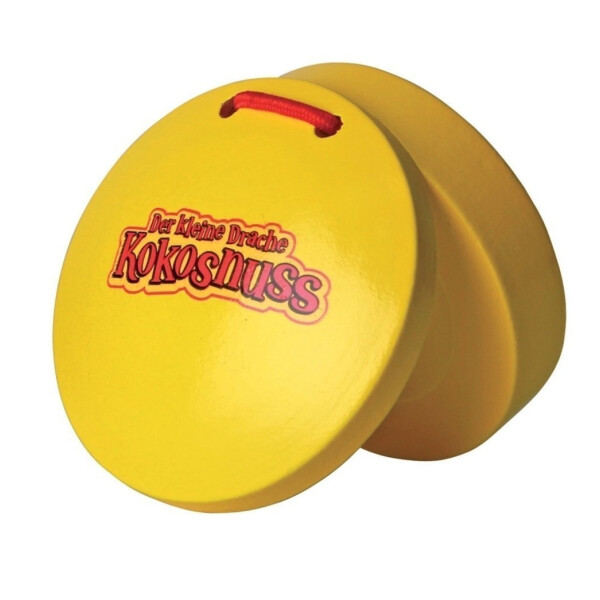 Der kleine Drache Kokosnuss Percussion Kastagnetten Paar Gelb
