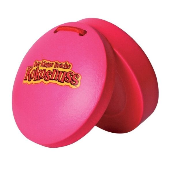 The Little Dragon Coconut Percussion Castanets Pair Pink