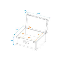 Roadinger universal suitcase case Tour Pro 52x29x32cm black