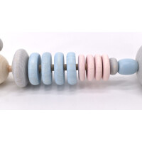 Rappel caterpillar "Clic-Clac" - blue/pink