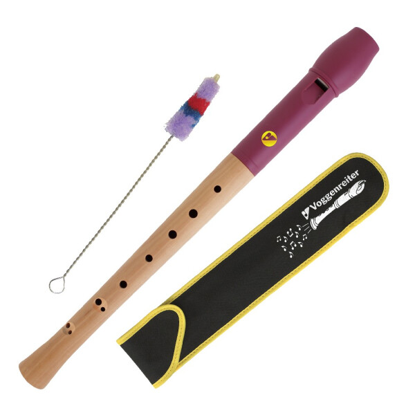 Voggys Holz-Kunststoff-Blockflöte - bar. GW