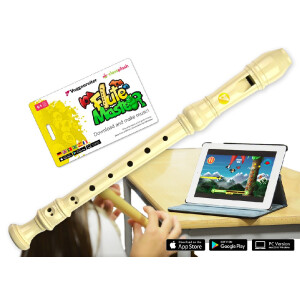 Flute Master - App mit Blockflöte "Kunststoff" - bar. GW